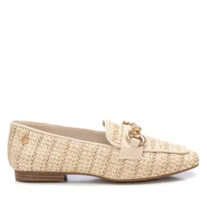 Women's Moccasin Shoes In Ice Slip-On Style Pebble Grain