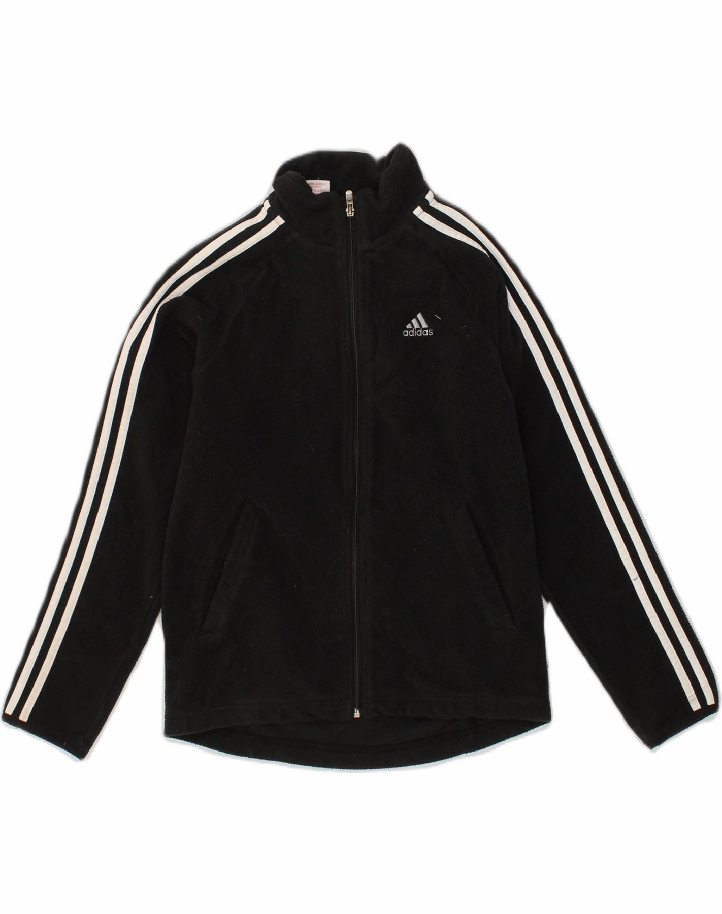 Packable Construction Degree ADIDAS Boys Clima 365 Fleece Jacket 11-12 Years Black Polyester