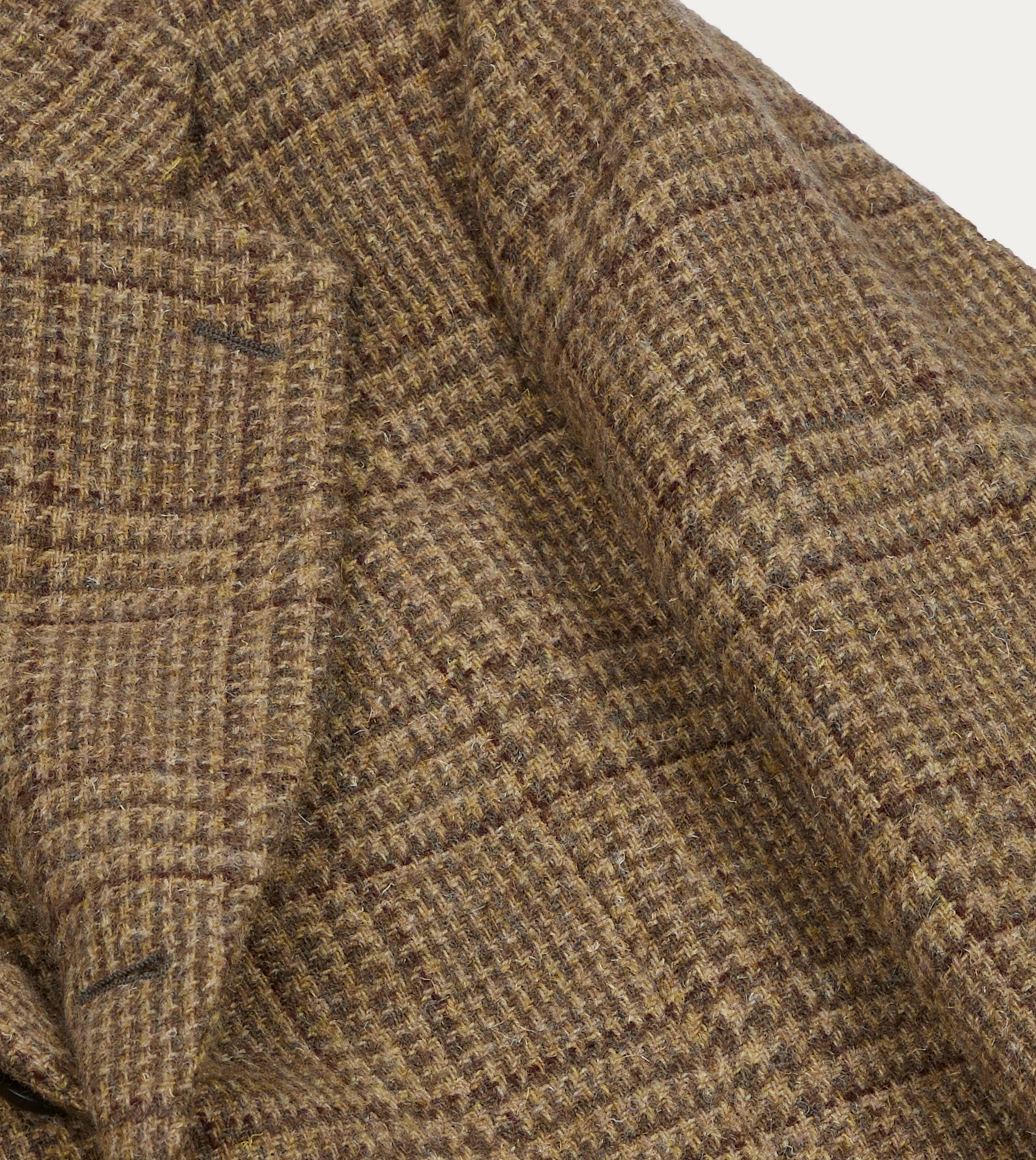 Comfortable and stylish Sharp Look Beige Prince of Wales Check Tweed Blazer