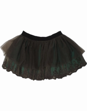 LIU JO Girls Tiered Skirt 9-10 Years W26 Brown Polyamide Self Power