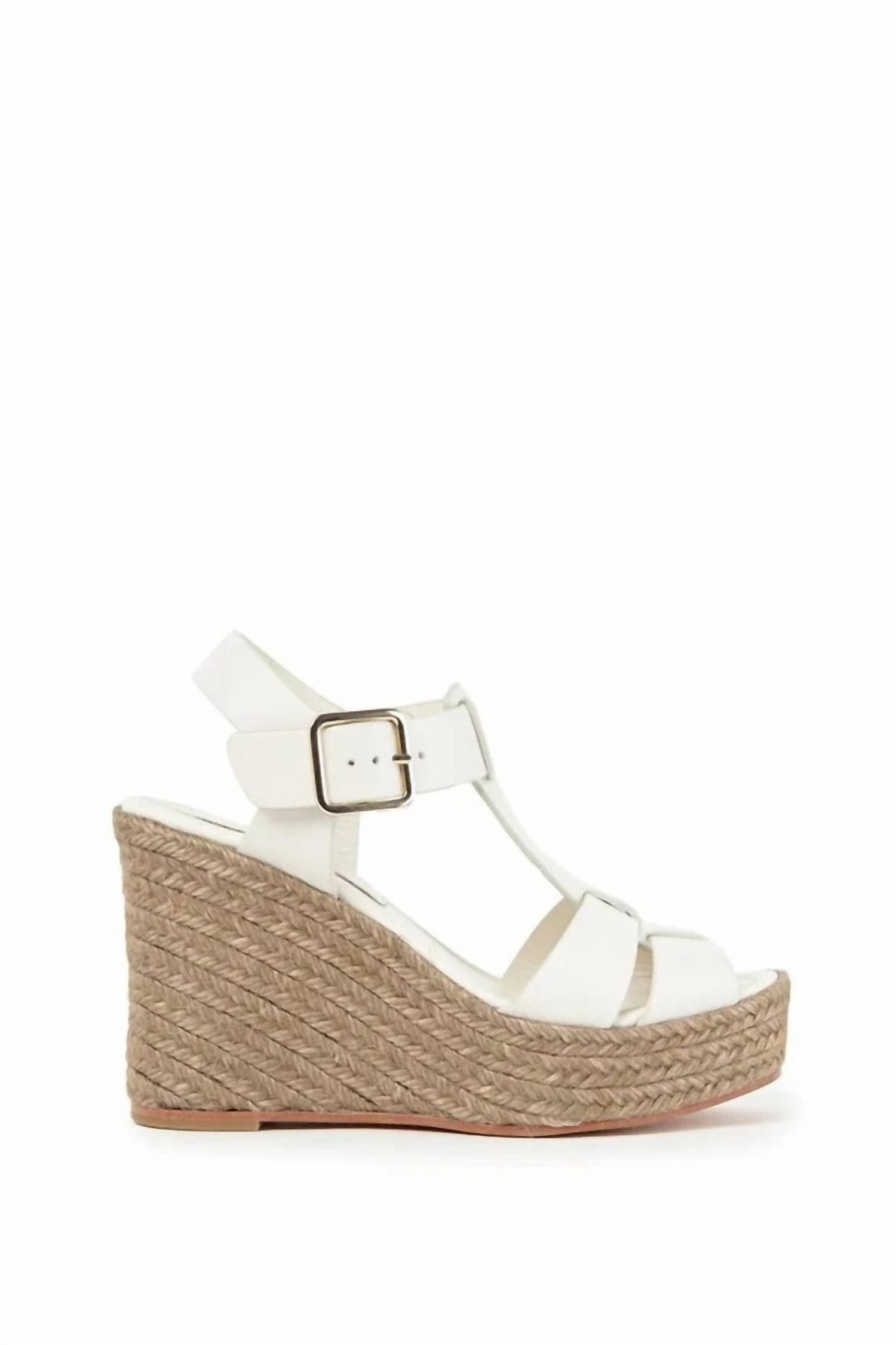 Cold Proof Women's Alison Platform Espadrille Wedge In White