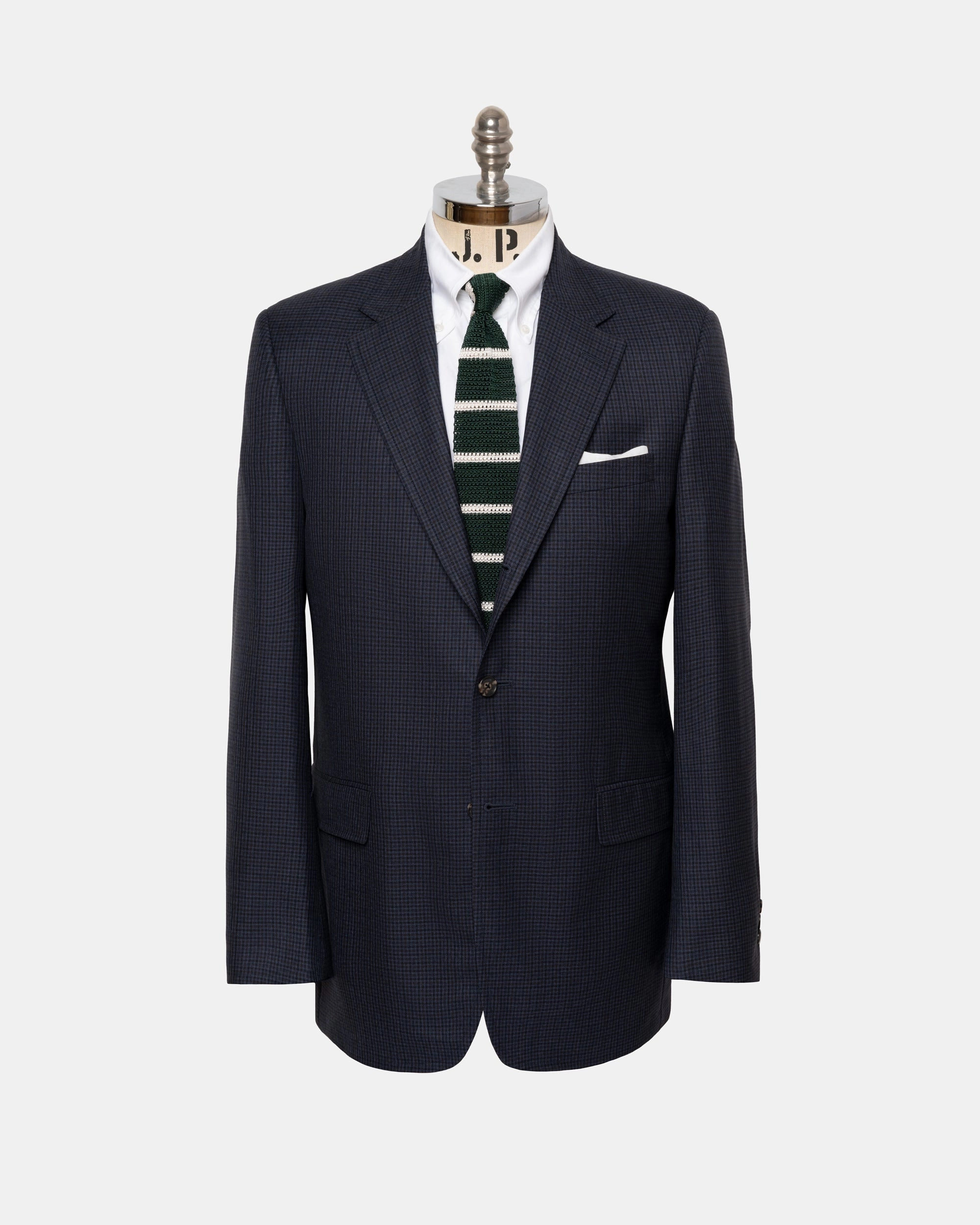 Flawless Fit Versatile Comfort Made-in-Canada Navy Mini-check Sport Coat