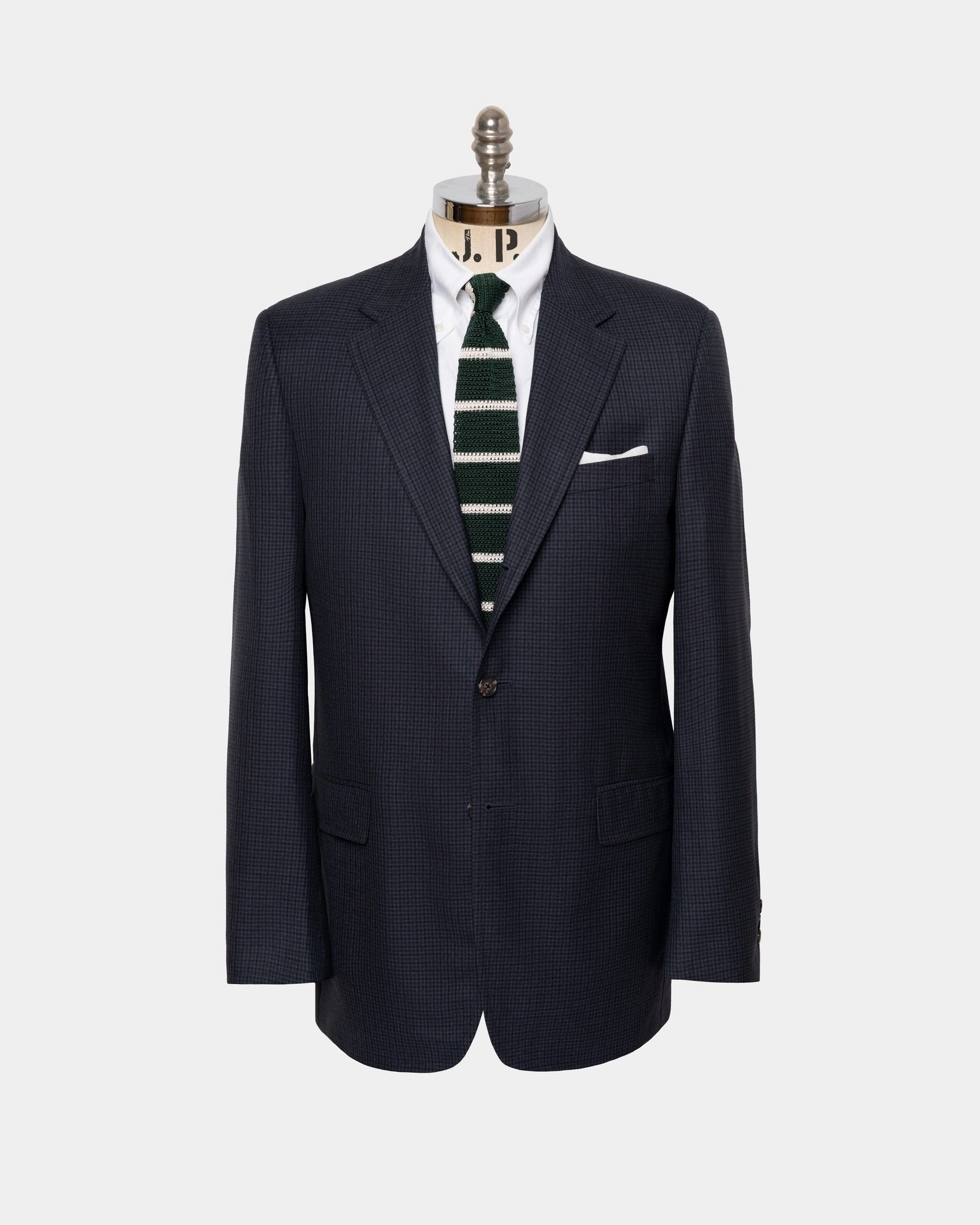 Sophisticated Fit Made-in-Canada Navy Mini-check Sport Coat
