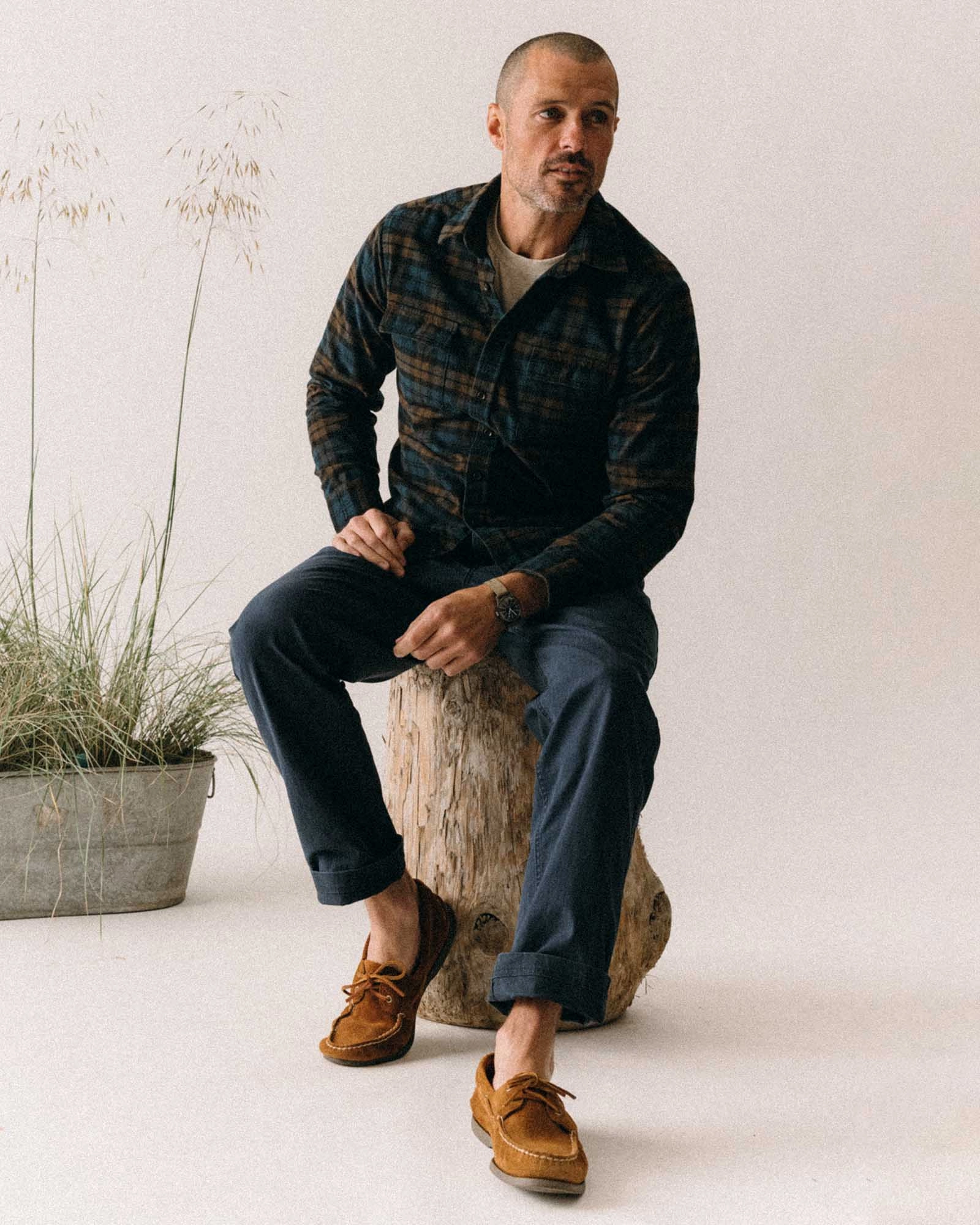 Ombre look Customizable Option The Yosemite Shirt in Wetlands Plaid