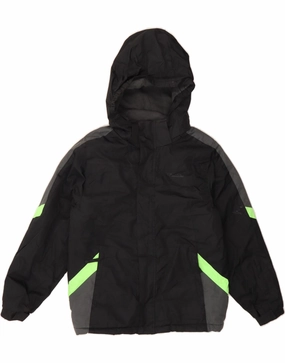 Sporty MOUNTAIN WAREHOUSE Boys Windbreaker Jacket 11-12 Years Black Colourblock
