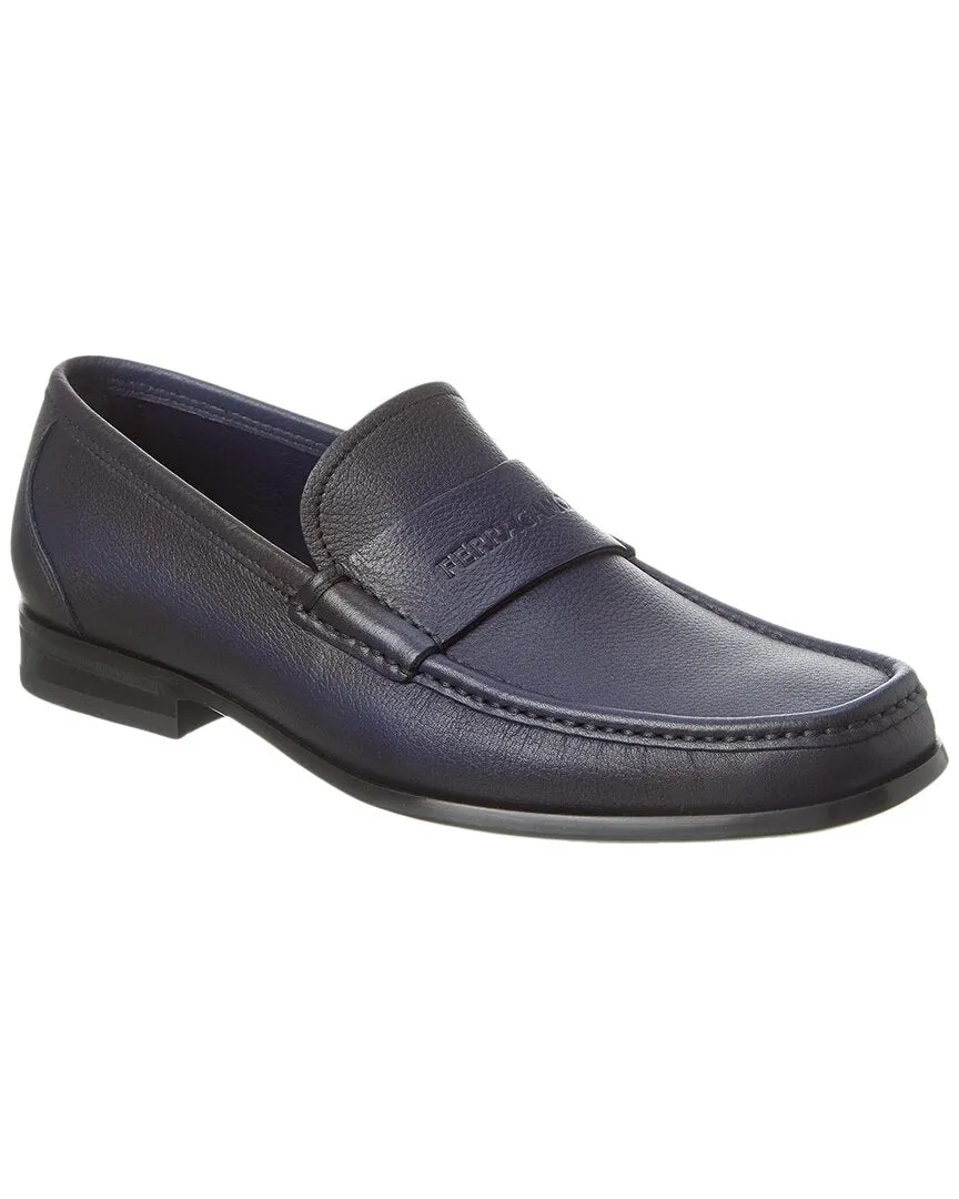 Wide Lane Ferragamo Dupont Leather Loafer