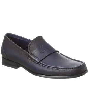 Wide Lane Ferragamo Dupont Leather Loafer