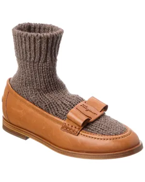 Bright Walk Coffee Lane Ferragamo Leather Loafer