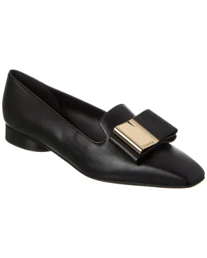 Ferragamo Leda Double-Bow Leather Loafer Wide fit Comfy Motion