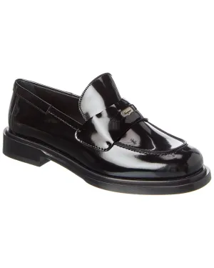 Ferragamo NYX 30 Patent Penny Loafer Suede Loafers