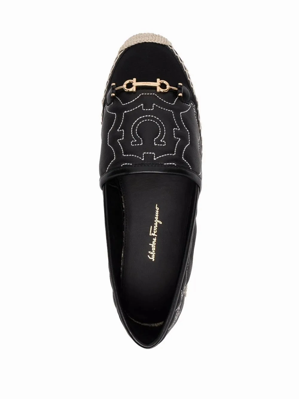 Shopping Trip Cold Safe Ferragamo Gancini Logo-Embroidered Espadrilles