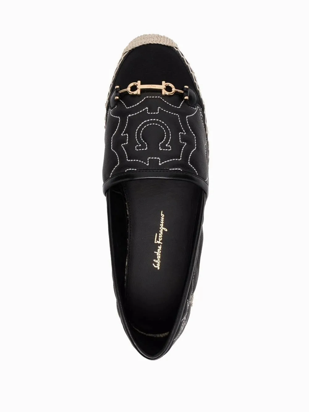 Ferragamo Gancini Logo-Embroidered Espadrilles Elevated Lift Style Function