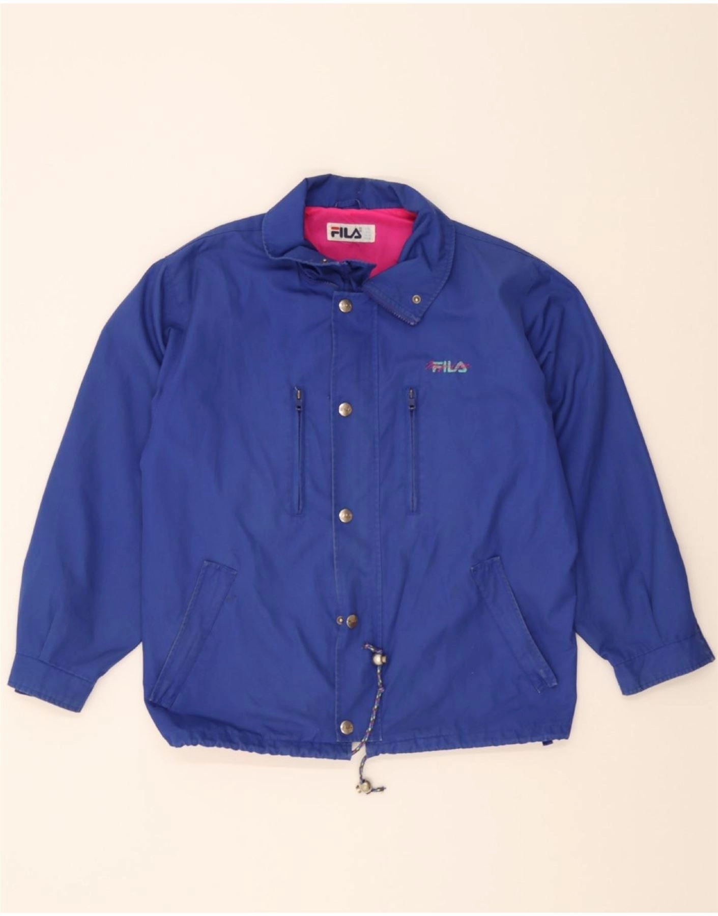 FILA Boys Bomber Jacket 13-14 Years Blue Polyester Ceremony windy
