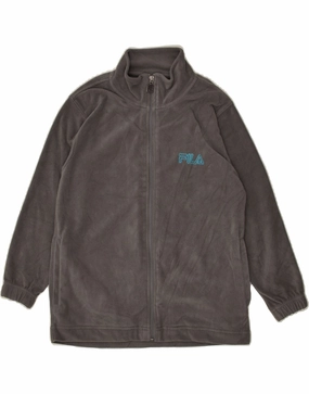 Elegant Wind Friendly FILA Boys Fleece Jacket 12-13 Years Grey Polyester