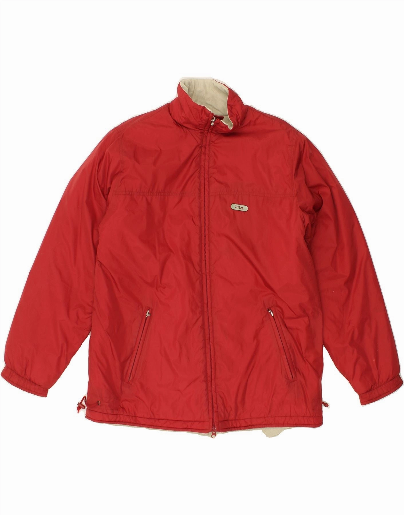 FILA Boys Windbreaker Jacket 15-16 Years XL Red Polyester Volunteer