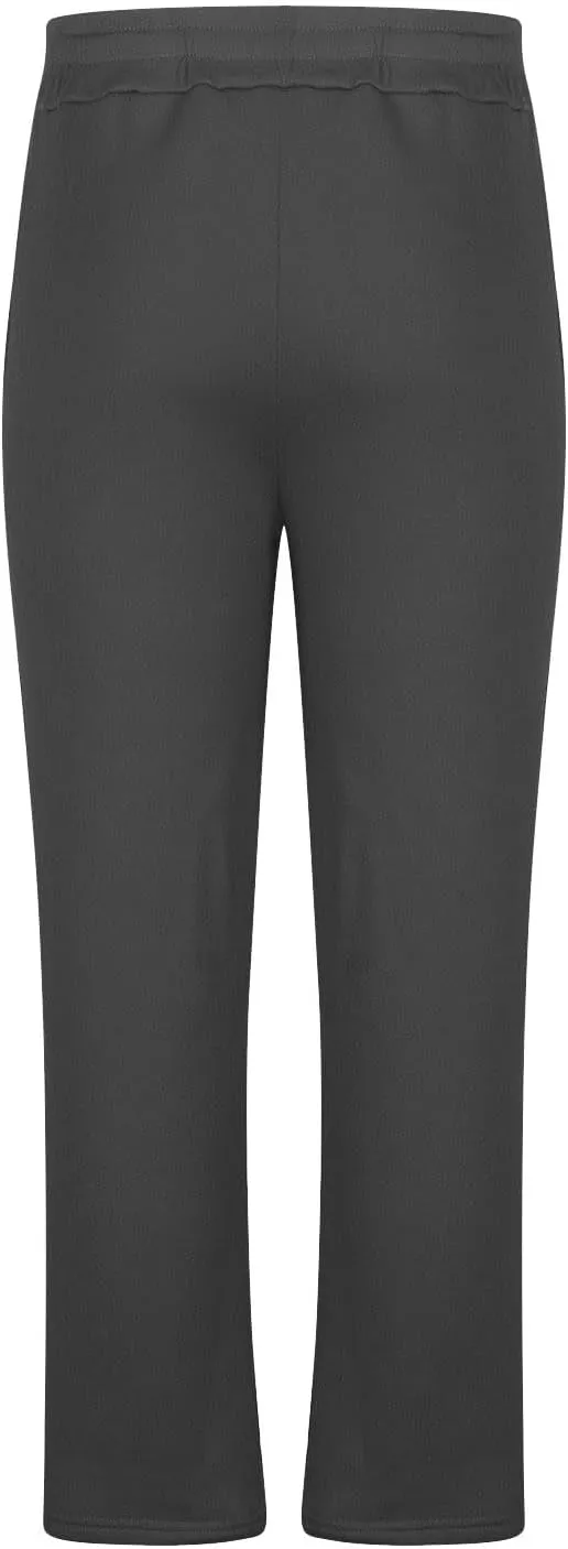 Finelylove Sweat Pants for Men Fleece Workout Joggers Pants Loose Straight Wide Leg Track Pants Solid Casual Trousers