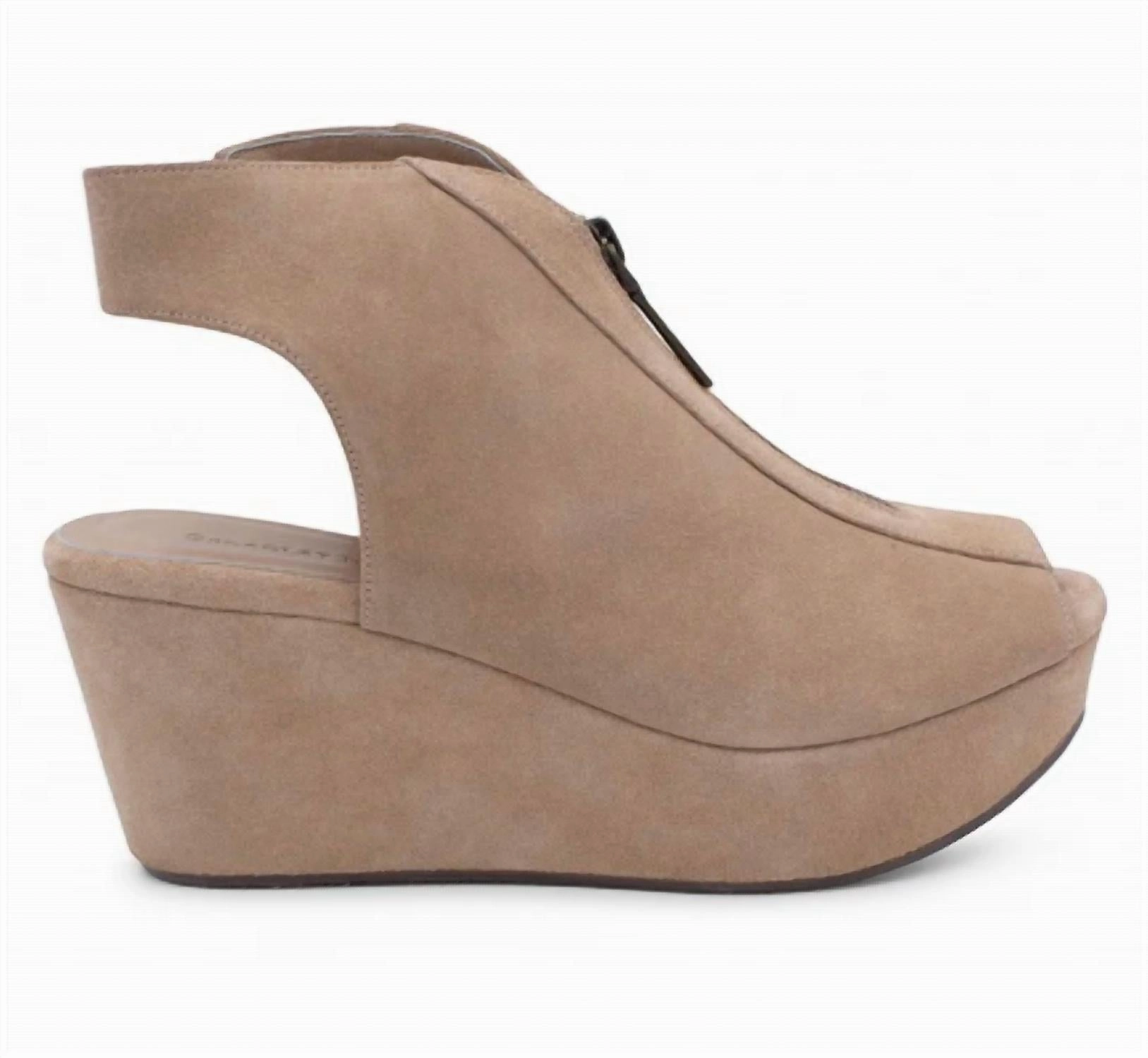 Women Wanessa Wedge In Tan Suede Body Support