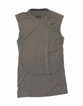 Warm Season Cool Structure NIKE Girls Sleeveless T-Shirt Dress 13-14 Years XL Grey