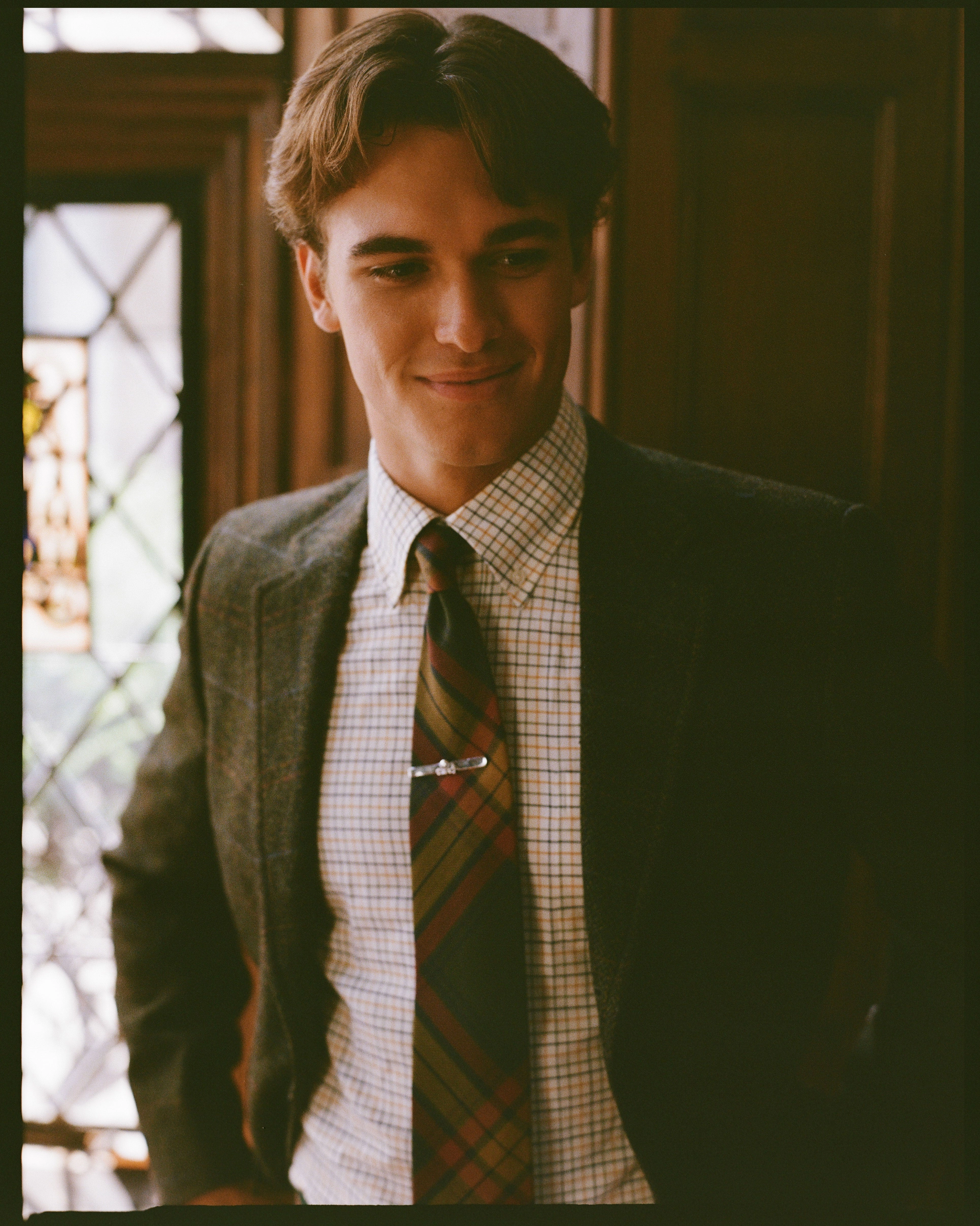 Sophisticated Layering Made-in-Canada Olive Barleycorn with Windowpane Sport Coat