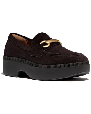 Soft Leather Guard Path Fitflop F-Luma Suede Loafer