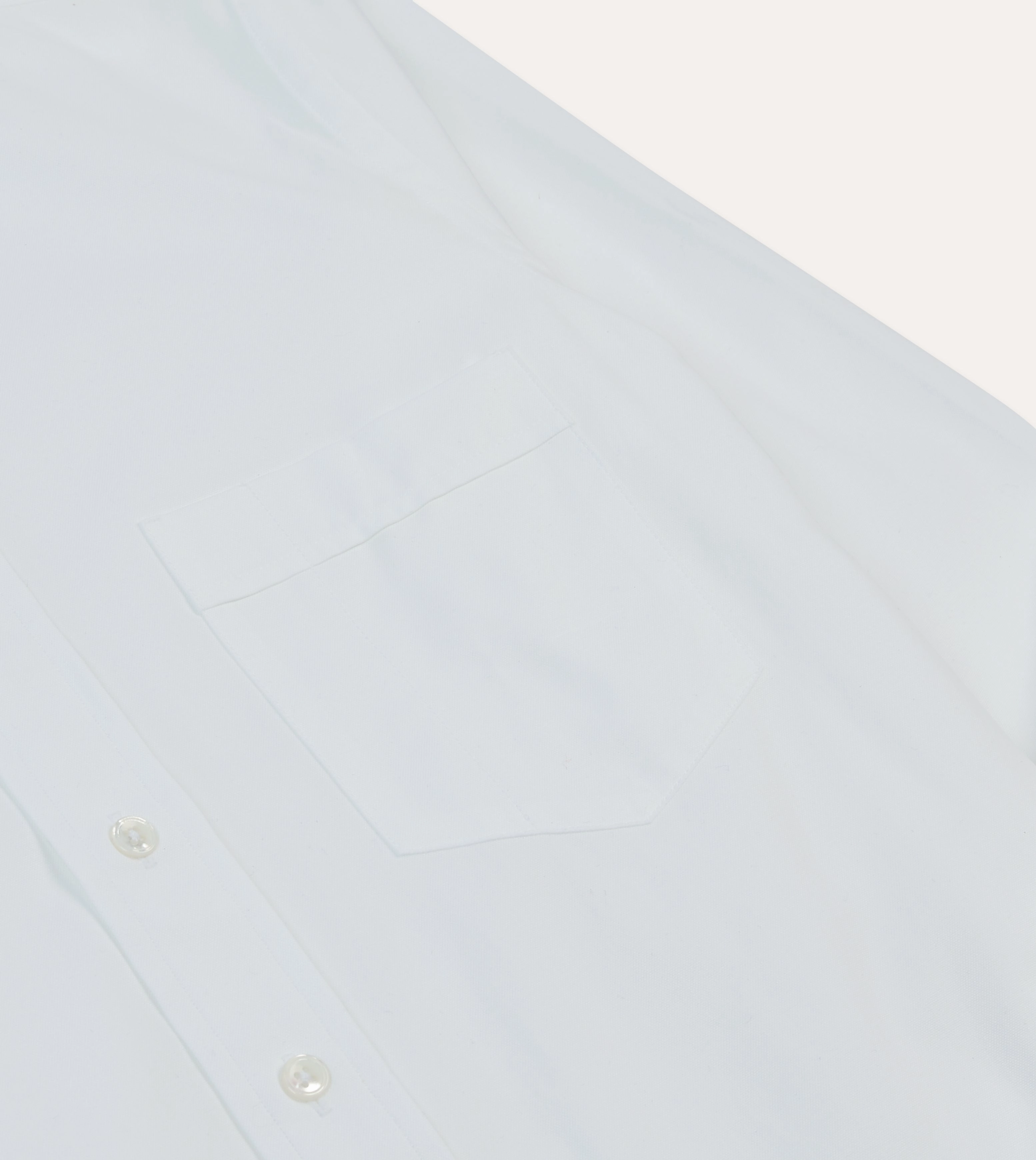 Perfect Fit White Pinpoint Oxford Cotton Cloth Button-Down Shirt