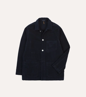 St. JOHN by Drake's Navy Moleskin Five-Pocket Chore Jacket wedding guests Bestow