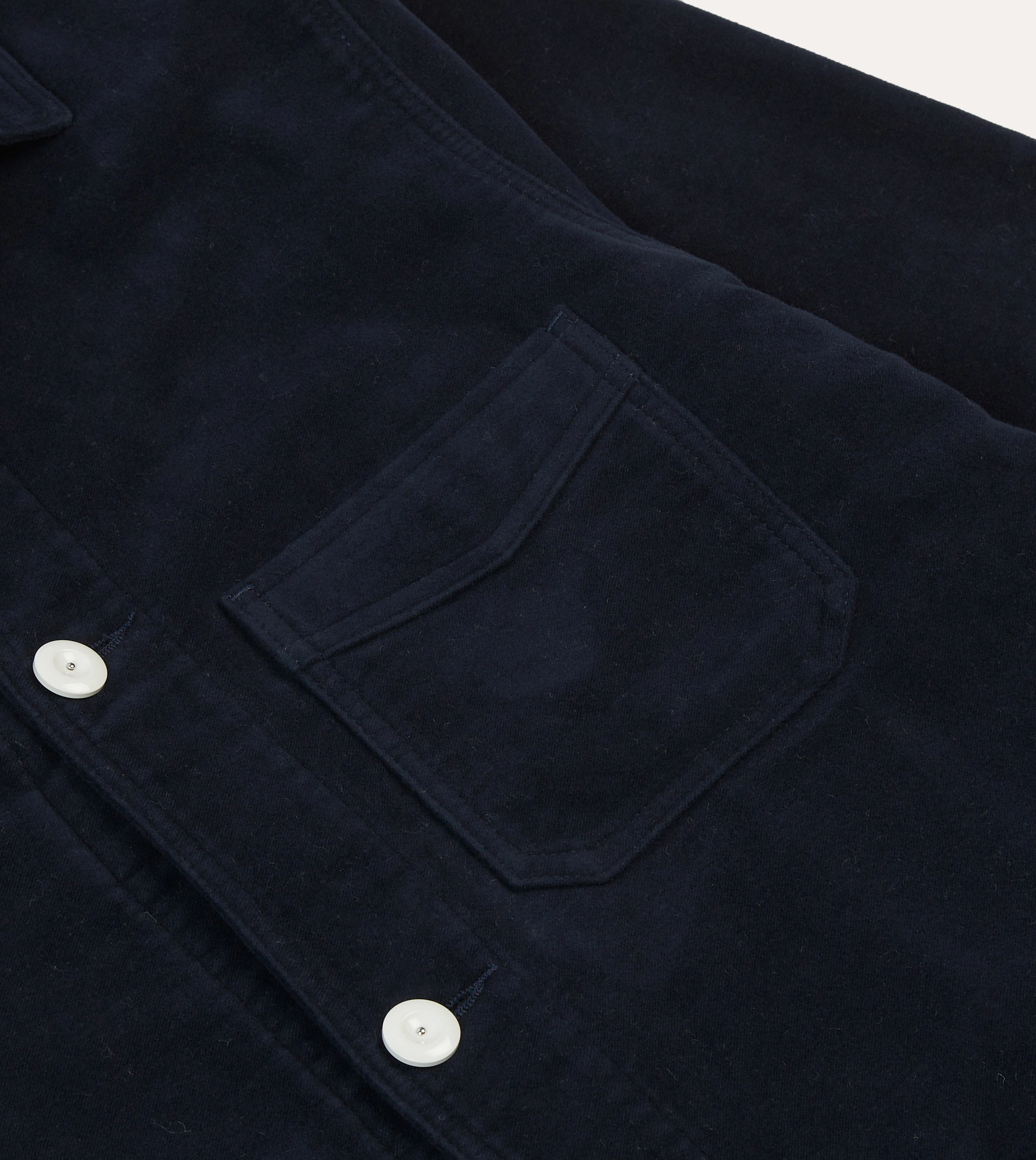 St. JOHN by Drake's Navy Moleskin Five-Pocket Chore Jacket Allow Future