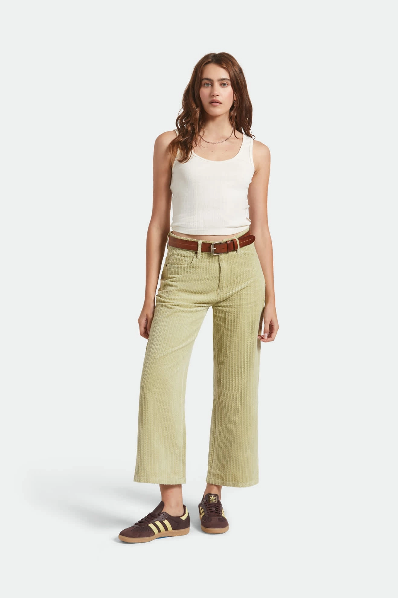 Easy Fit Margo Cropped 5-Pocket Pant - Elm