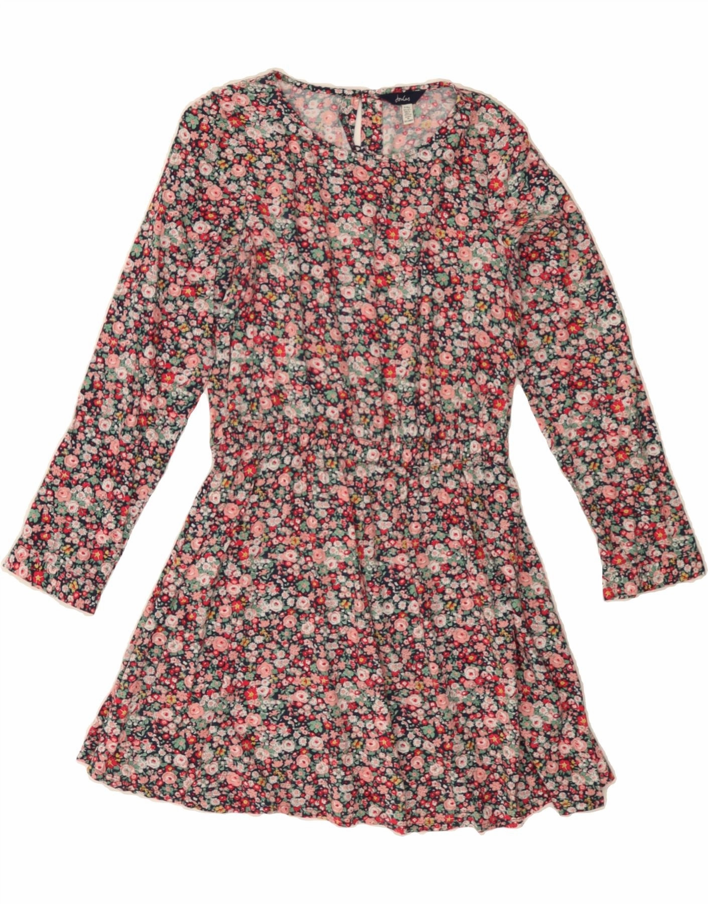 Perfect Fit Wear JOULES Girls Long Sleeve A-Line Dress 11-12 Years Multicoloured Floral