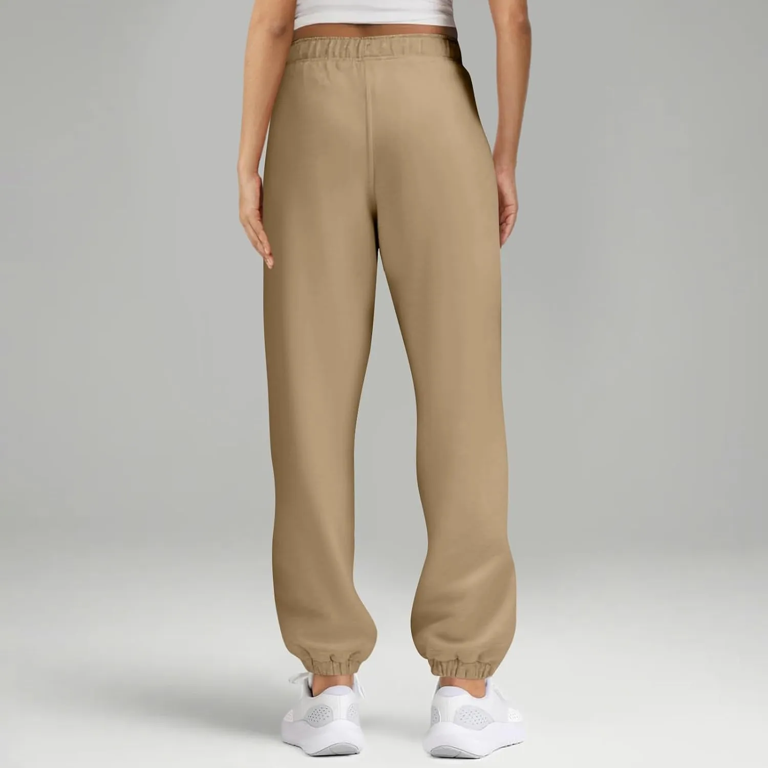 Fleece Joggers for Women, High Waist Baggy Sweatpants with Pockets Drawstring Athletic Hiking Sweat Pants Lounge
