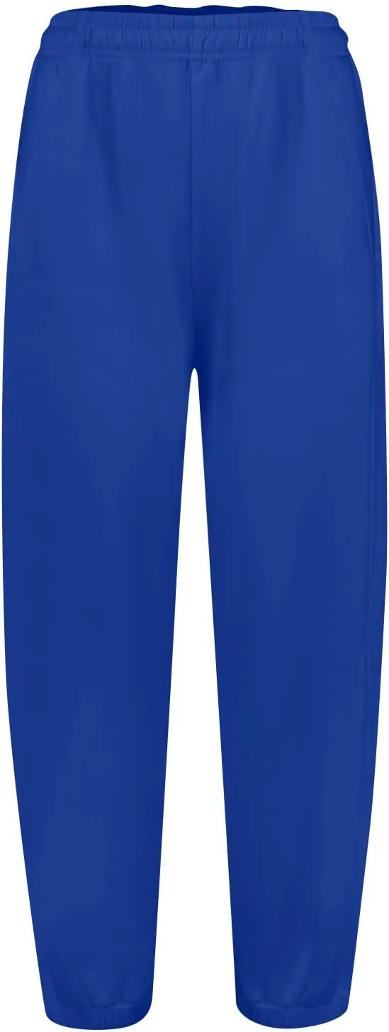 Fleece Joggers for Women, High Waist Baggy Sweatpants with Pockets Drawstring Athletic Hiking Sweat Pants Lounge