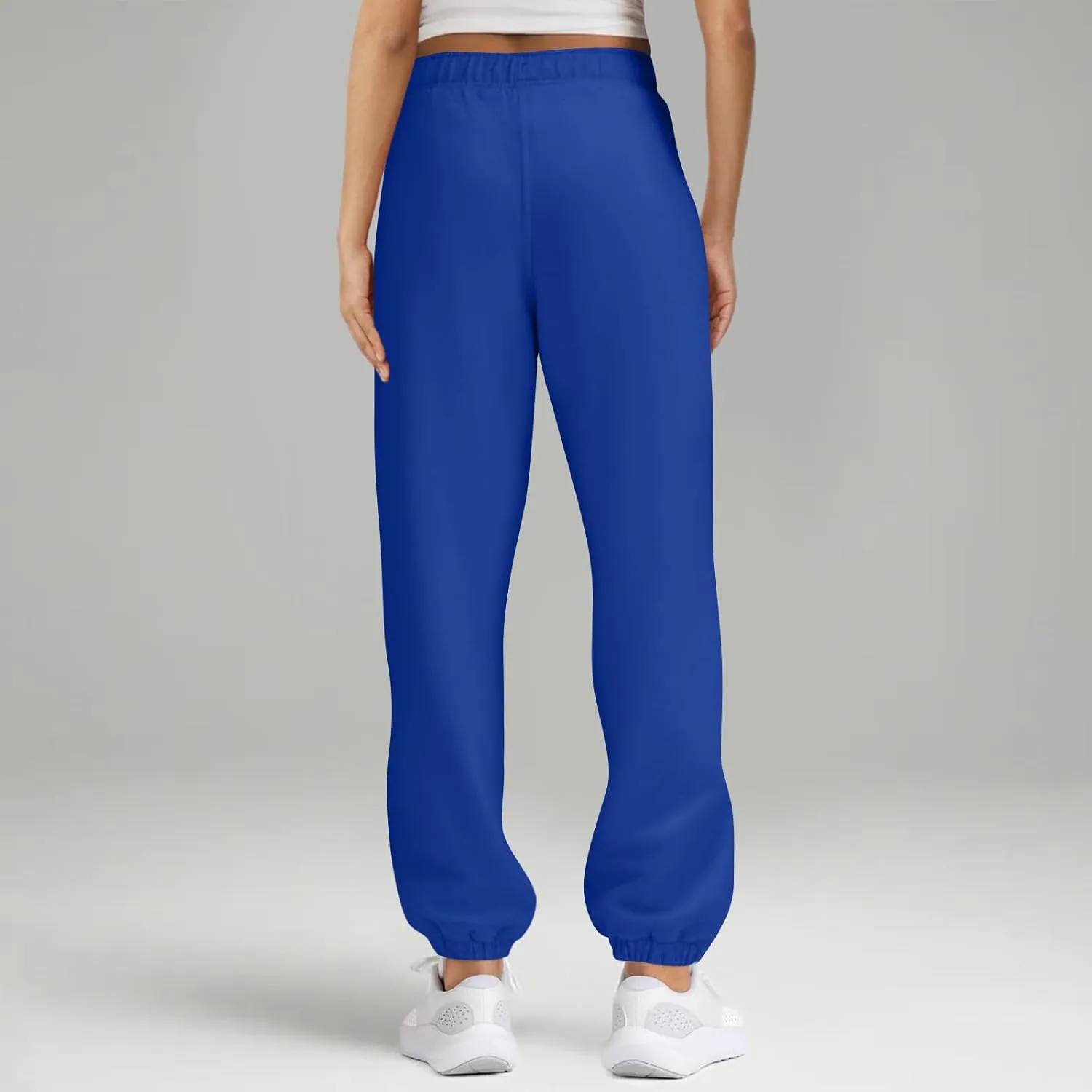 Fleece Joggers for Women, High Waist Baggy Sweatpants with Pockets Drawstring Athletic Hiking Sweat Pants Lounge