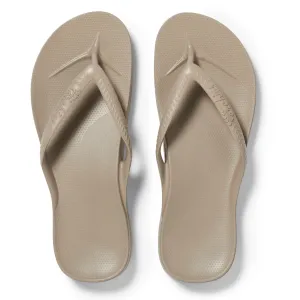 Archies Arch Support Flip Flops in Taupe steeplechase shoes youth running shoes
