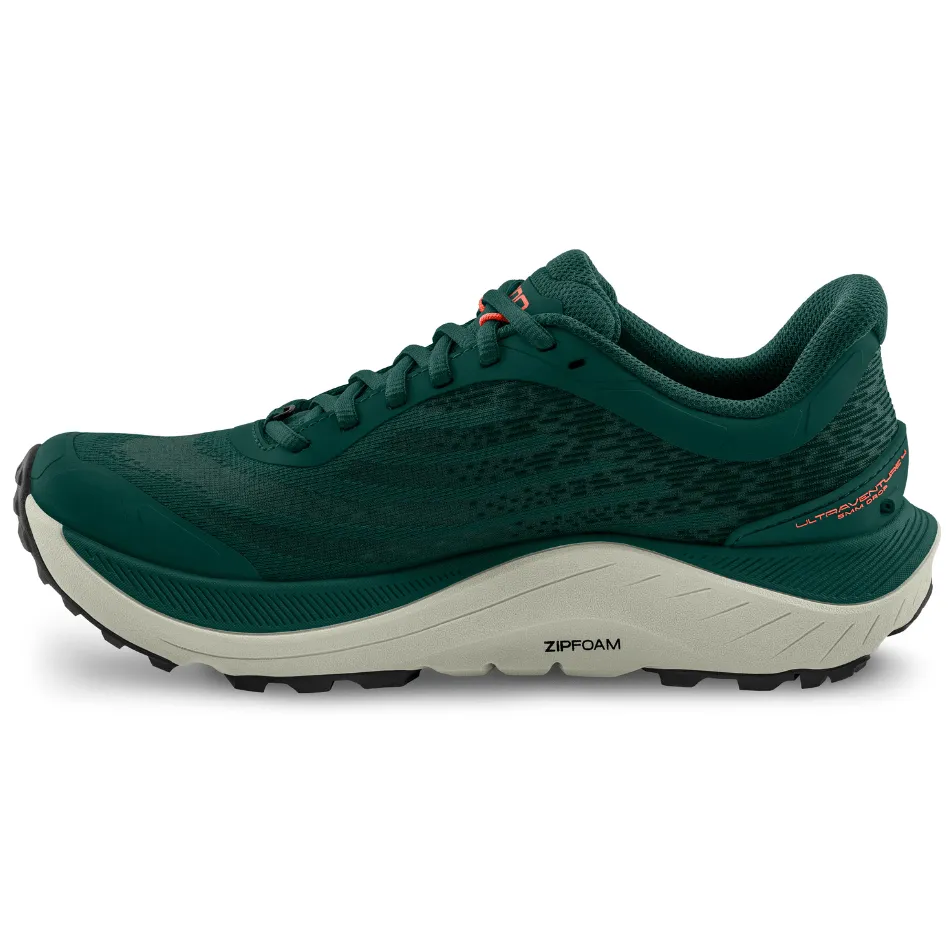 Topo Men's Ultraventure 4 Running Shoes in Dark Teal/Orange SS25 running in fog shoes