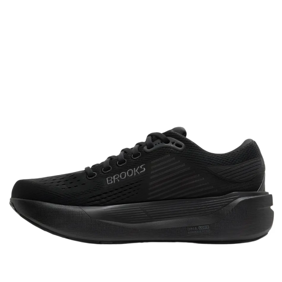 kids' athletic footwear pre - race jitters Brooks Men's Ghost Max 3 Running Shoes in Black/Black/Ebony AW25