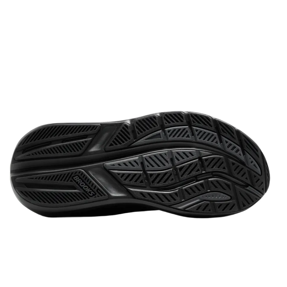 Comfort Sockliner Airflow Mesh Panels Brooks Men's Ghost Max 3 Running Shoes in Black/Black/Ebony AW25