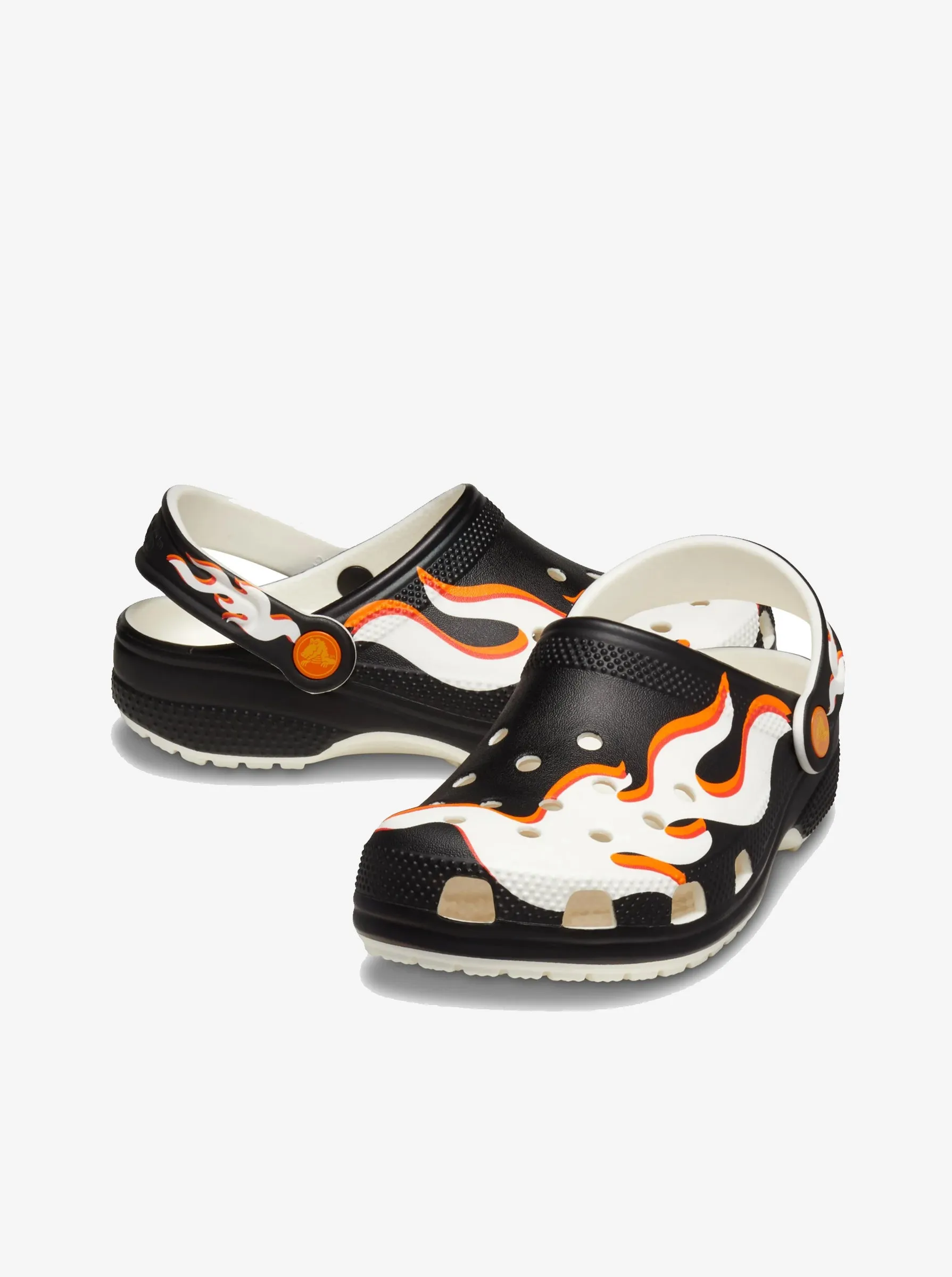 Thong Style Classic Glow Flames Clog Kids