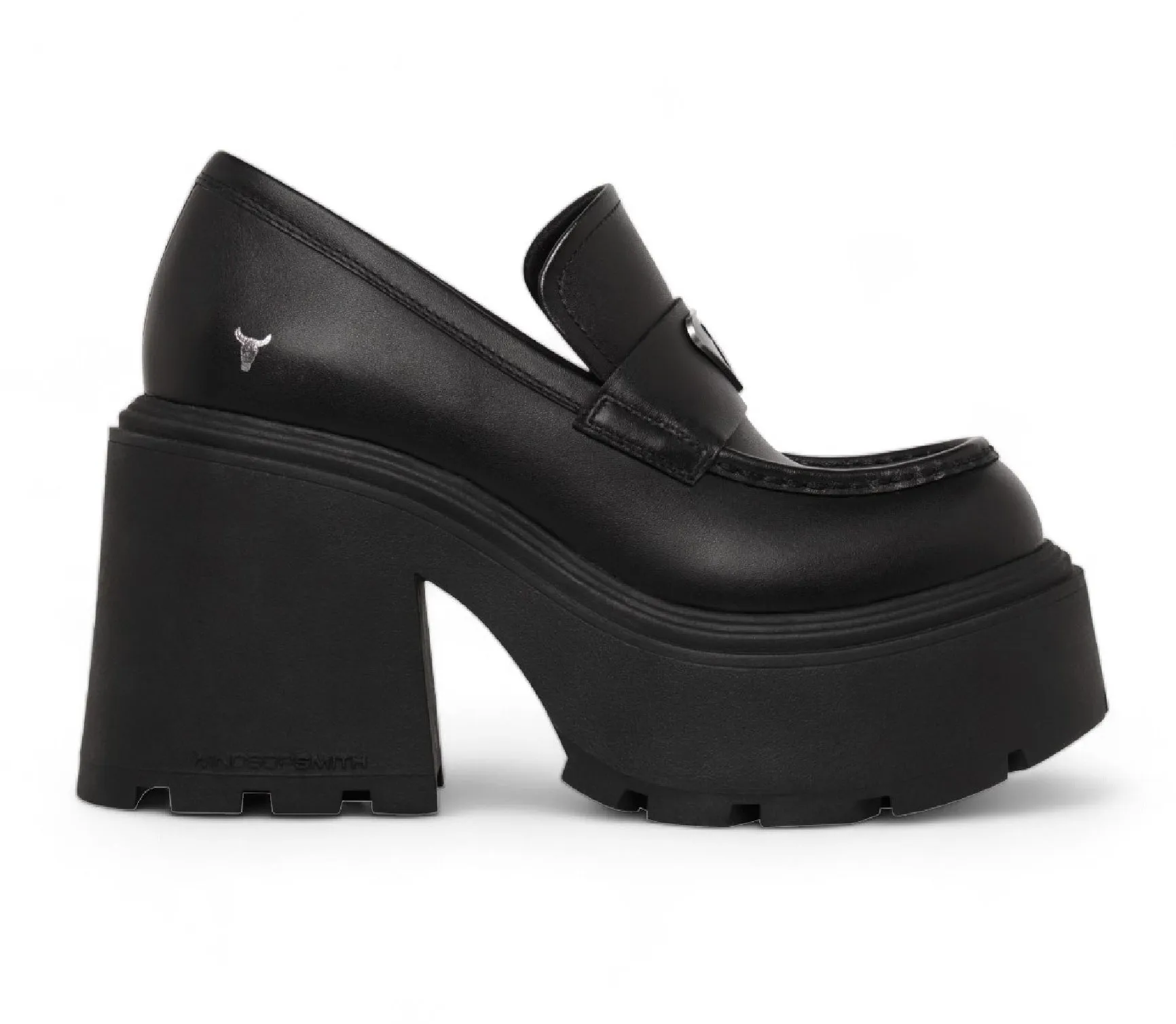 Windsorsmith Black Leather Platform Shoes - Spolied Classic Appeal Toe Sure