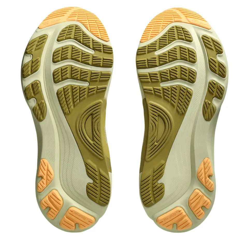 non - reflective shoes snug - fit ASICS Men's GEL-KAYANO 32 Running Shoes in White/Orange Glow AW25