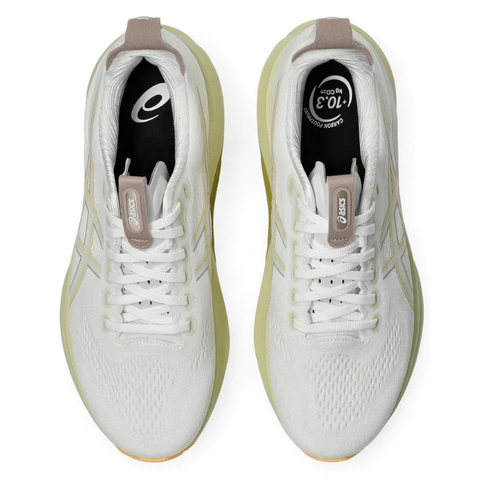 ASICS Men's GEL-KAYANO 32 Running Shoes in White/Orange Glow AW25 Metatarsal Pad