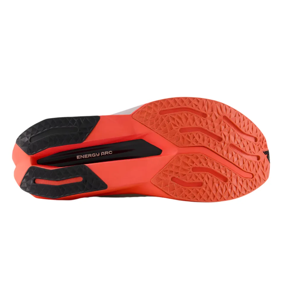 Moisture Wicking Fabric lace - up New Balance Men's Fuelcell Supercomp Trainer v3 Running Shoes in Urgent Red/Sea Salt/Black AW25