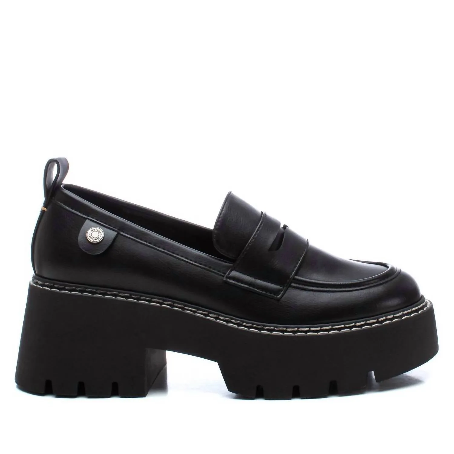 Neat Path Gallery Tour Women's Casual Platform Moccasins In Black