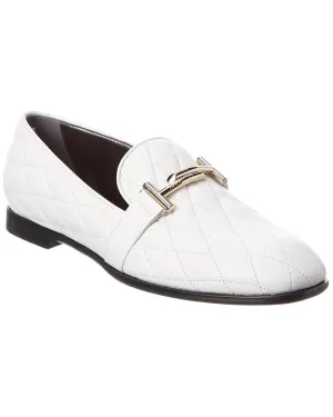 TOD??s Double T Leather Loafer Neat Guard