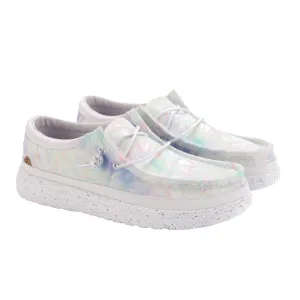Calm Lane Maia Elastic Tie Loafer In Pastel Tie Dye
