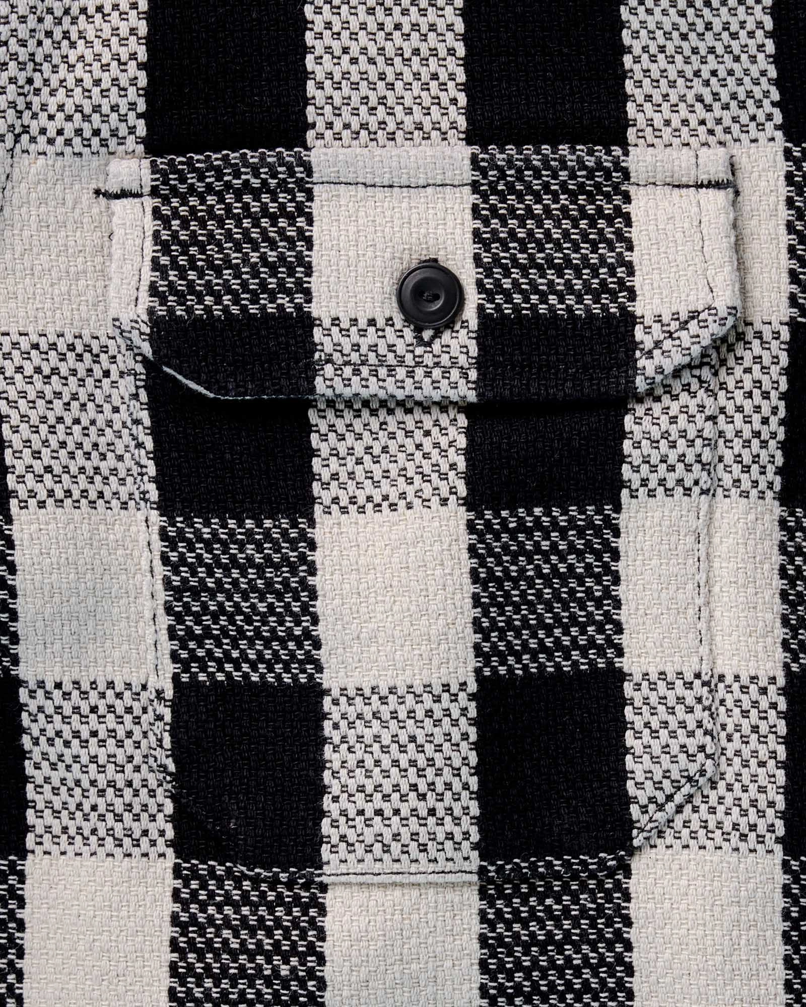 Plus Size Fit Trendy Pattern The Division Shirt in Black Indigo Check
