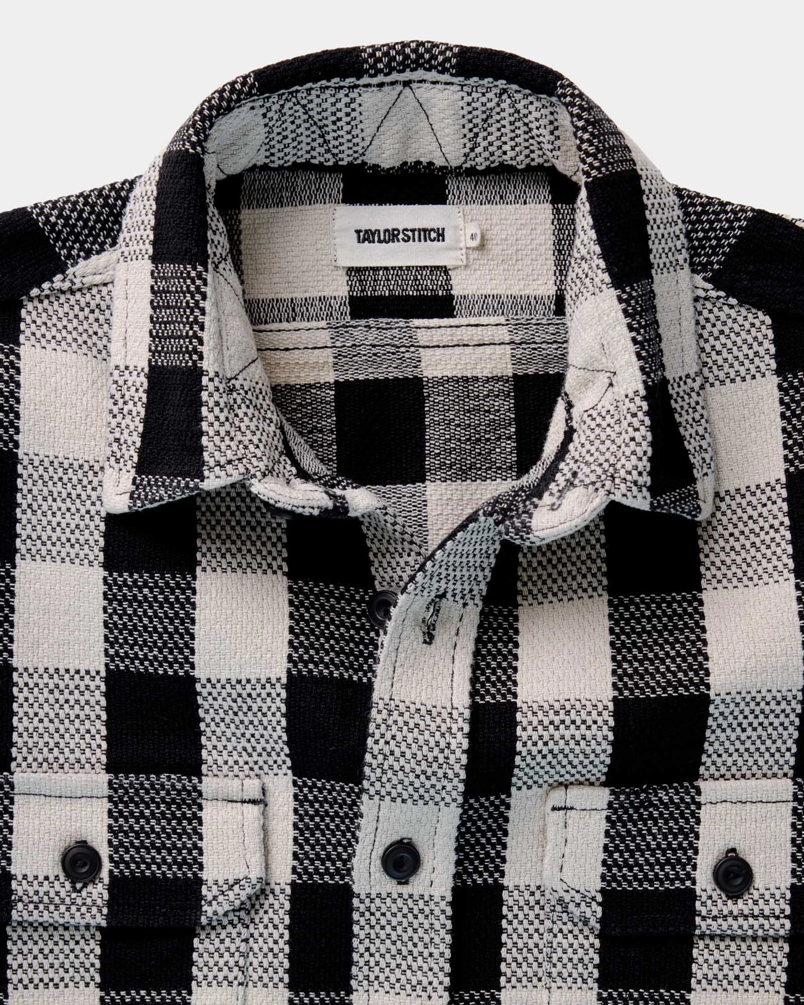 Urban Trend The Division Shirt in Black Indigo Check