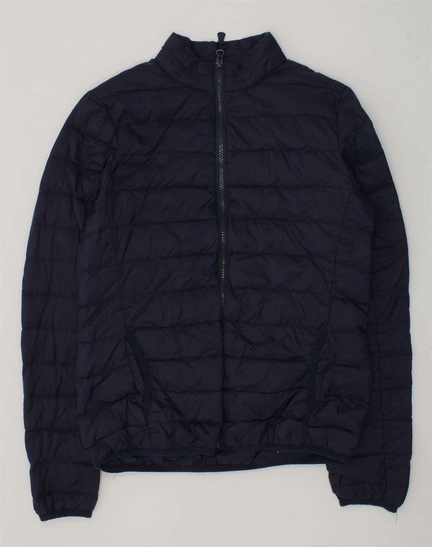 Reinforced Shoulder Panels FILA Boys Padded Jacket 9-10 Years Small Navy Blue Nylon