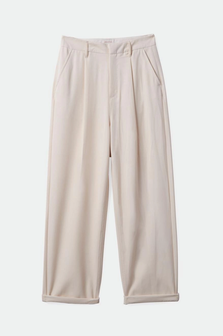 Cozy Fit HighWaistSupport Victory Trouser Pant - White Smoke