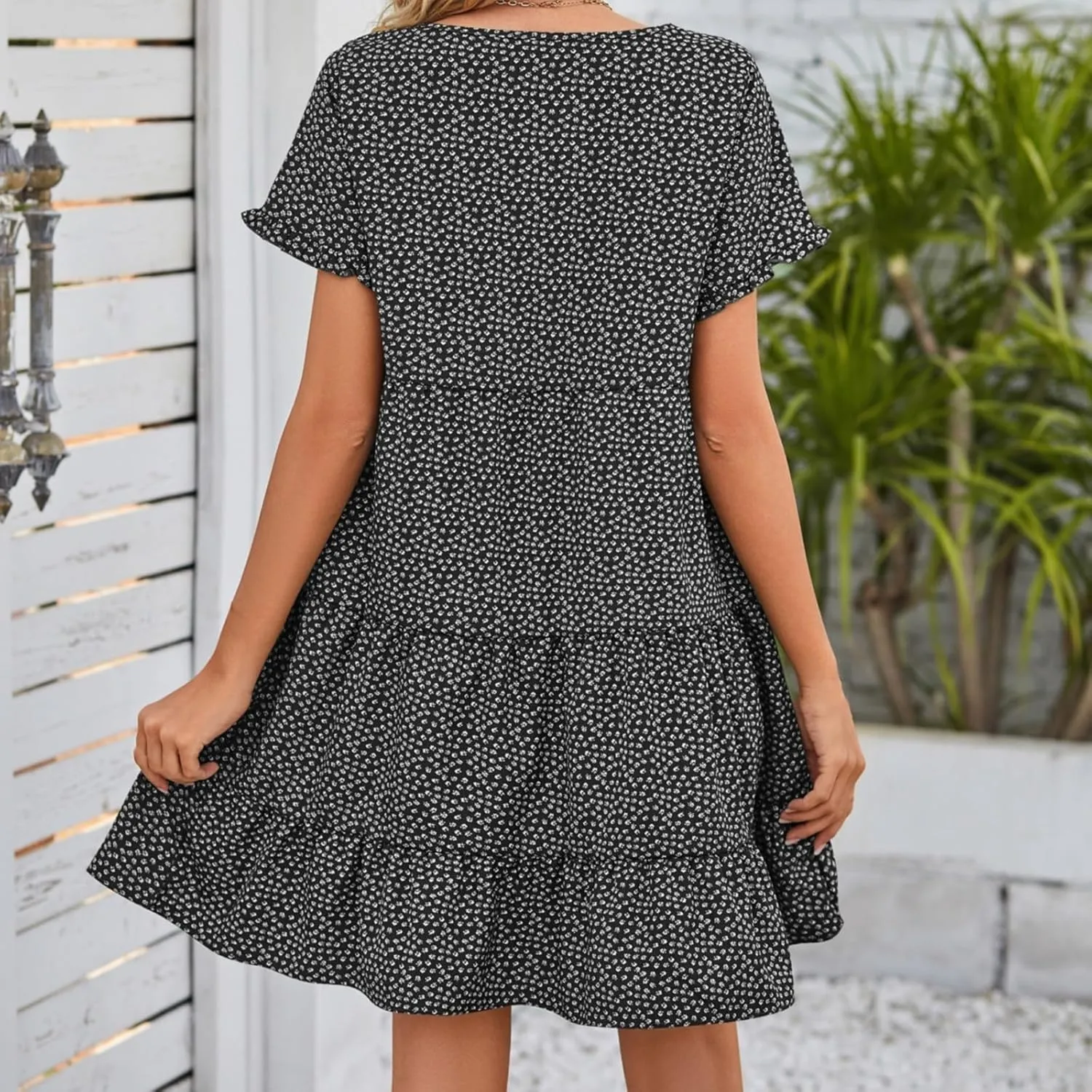 Floral Dress for Women 2025 Spring Summer Dresses for Wedding Guest Over 50 Aline Hawaiian Dress