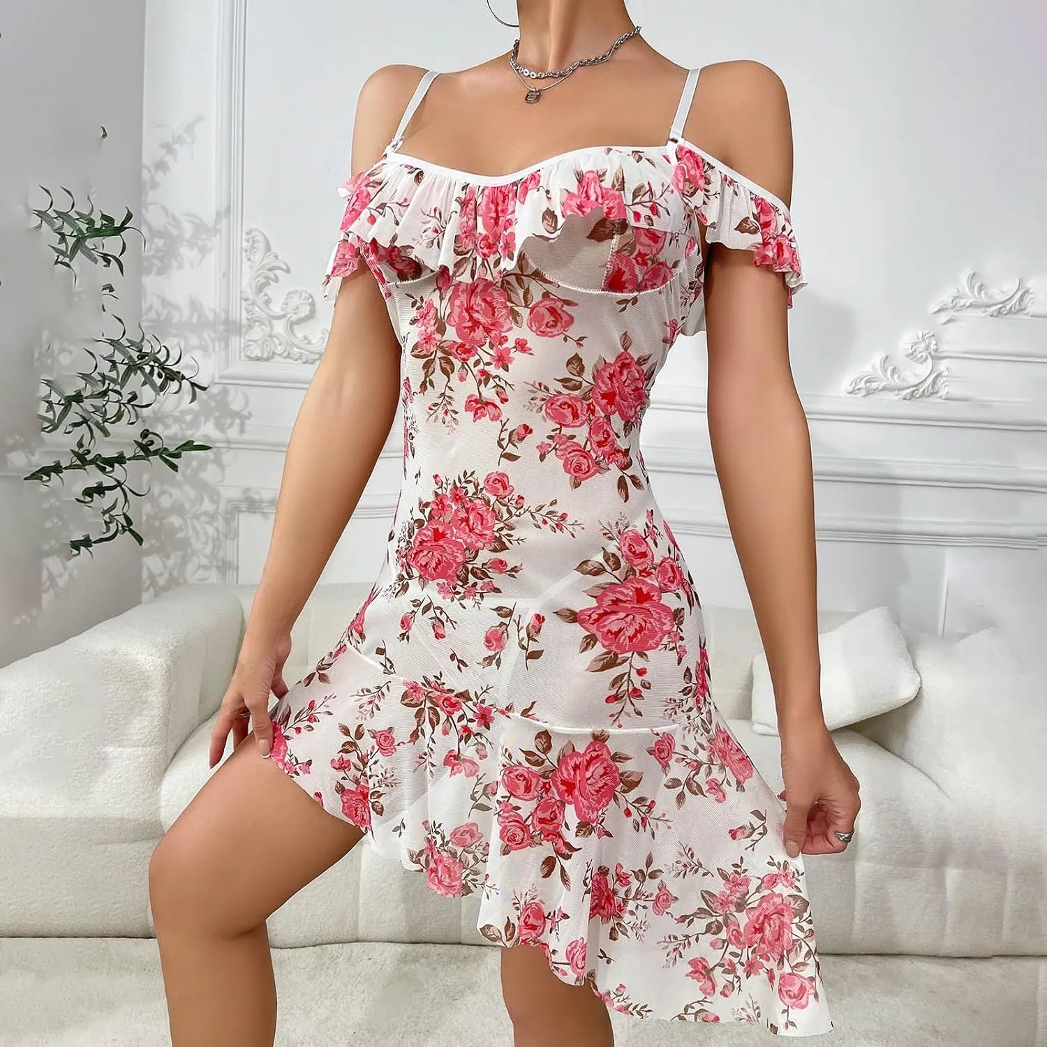 Floral Dress Wedding Guest Outfit for Women Spring Dresses 2025 Summer Graduation Dresses Sundresses Hawaiian Dress